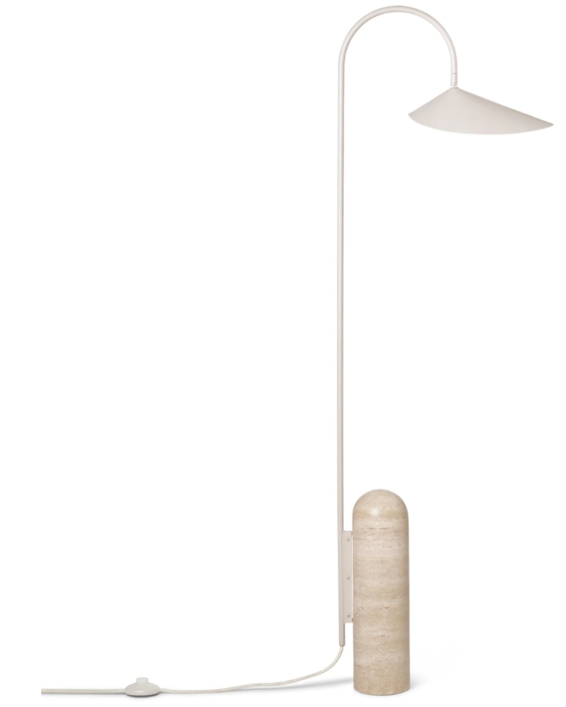 Contemporary design travertine floor lamp from perfect lighting