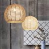 Creative Woven Chandelier Rattan Pendant Light-Rope - Image 2