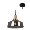 Contemporary wooden pendant lamp with glass shade from perfect lighting - Image 4