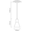 Contemporary wood pendant light modern lamp with glass shade from perfect lighting - Image 3