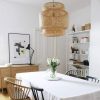 Home Decor Bamboo Pendant Light Handmade Weave Lampshade from perfect lighting - Image 4
