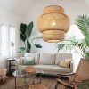 Home Decor Bamboo Pendant Light Handmade Weave Lampshade from perfect lighting - Image 5