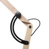 Scandinavian wooden lamp modern standing floor lamp with white metal shade for living room - Image 5