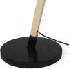 Scandinavian wooden lamp modern standing floor lamp with white metal shade for living room - Image 6