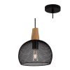 Scandinavian design Wood hanging pendant Lamp with metal shade from perfect lighting - Image 2