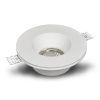 Trimless recessed Round Plaster downlight GU10 from perfect lighting