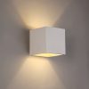 White Paintable Wandleuchte aus Gips plaster Wall Lamp from perfect lighting