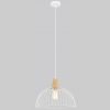 Wholesale Hanging lamp decorative lighting wooden pendant lamp with black metal shade - Image 2