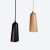 Contemporary pendant fitting Modern wooden pendant lamp from perfect lighting