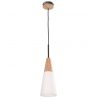 Scandinavian lighting Wooden pendant lamp with glass shade manufacturer and supplier-Perfect lighting - Image 2