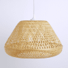 Handmade Bamboo Wicker Pendant Light Vintage Ceiling Chandelier Lamp For Bedroom Living Room from perfect lighting - Image 5