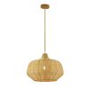 Perfect lighting Lampshade Nature Rattan Pendant Light Vintage Creative Hanging For Dinging Room