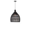 Scandinavian deisgn Decor Handmade Black Rattan Pendant Light from perfect lighting