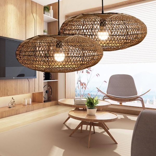 Woven Lighting Rattan Pendant Lights & Wicker Lamps from perfect lighting Made in China